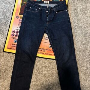 Acne Men's Deep Indigo Skinny Jeans